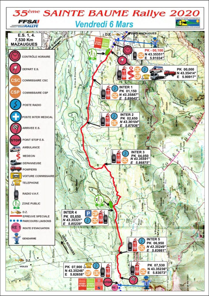 35 ème Rallye de la Sainte Baume Présentation Rallye Infos