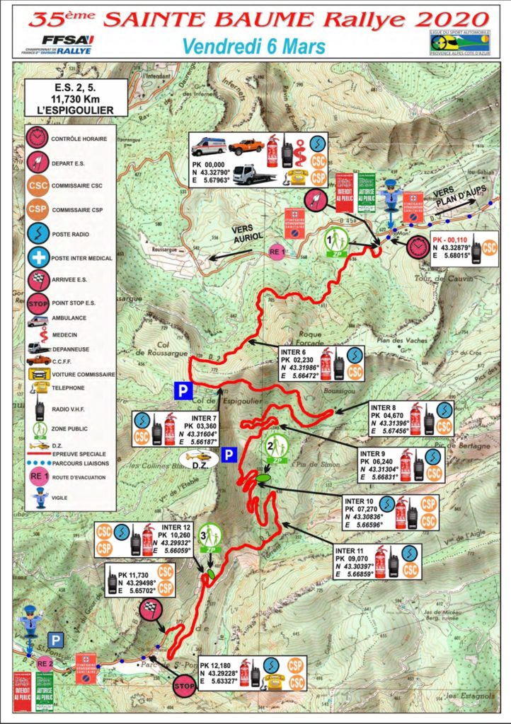 35 ème Rallye de la Sainte Baume Présentation Rallye Infos