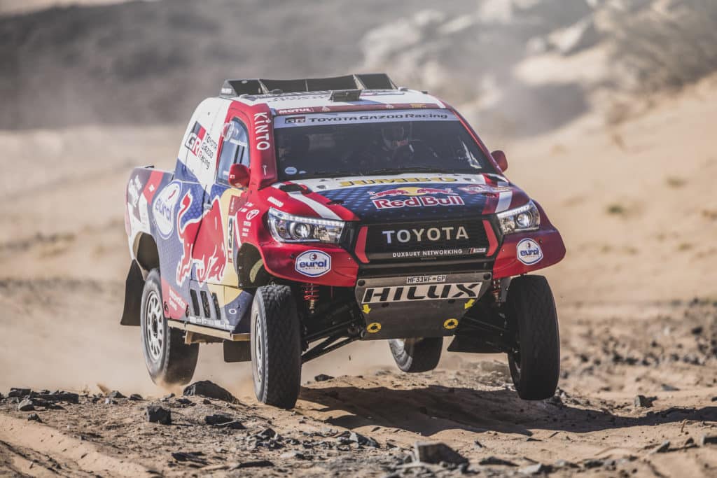 Nasser Al-Attiyah (QAT) et Matthieu Baumel (FRA) of Toyota Gazoo Racing Team - Dakar 2020