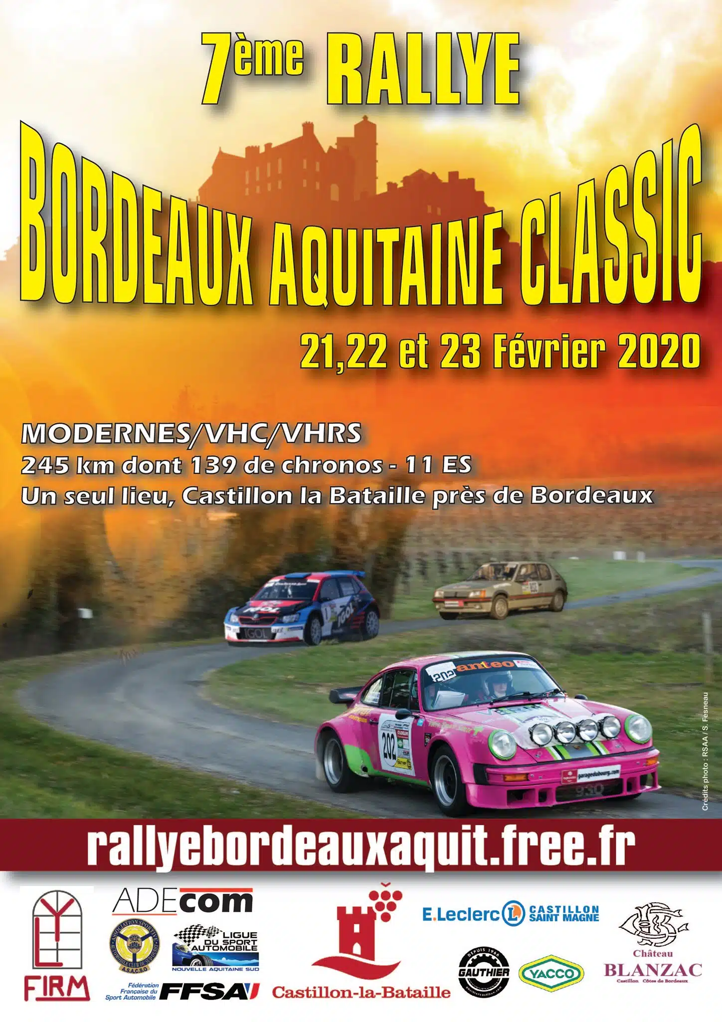 You are currently viewing 7e Rallye national Bordeaux Aquitaine Classic : Les engagés