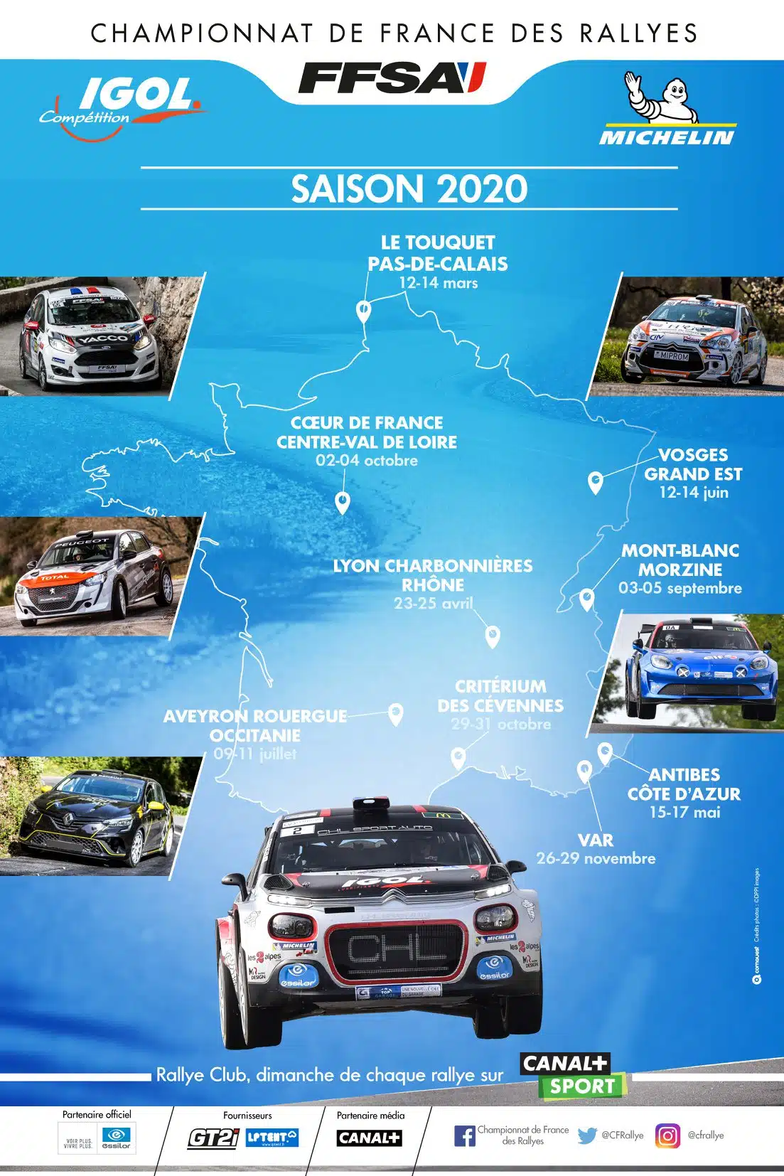 Lire la suite à propos de l’article Le 23 ème rallye Cœur de France-Région se déroulera du 25-27 septembre 2020…