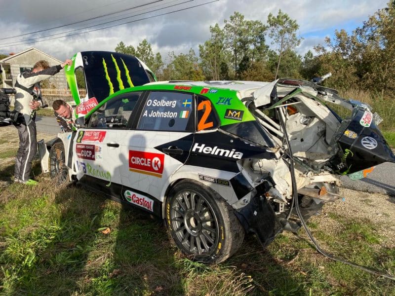 Oliver Solberg - Polo GTI R5 - Crash - Fafe 2020