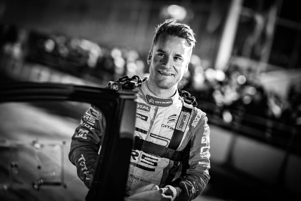 Mads Ostberg avec le Citroën Rally Team Hungary