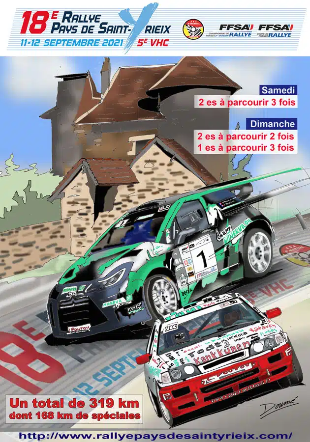 Lire la suite à propos de l’article Rallye du Pays de Saint-Yrieix 2021 : Présentation !