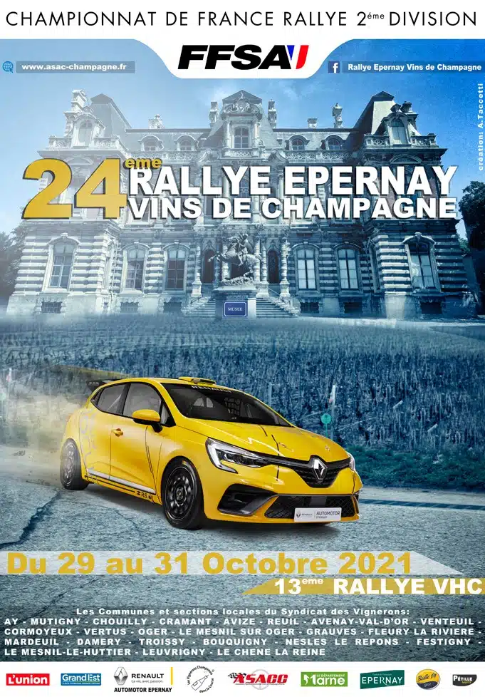 Lire la suite à propos de l’article Rallye Épernay Vins de Champagne 2021 : Les engagés !