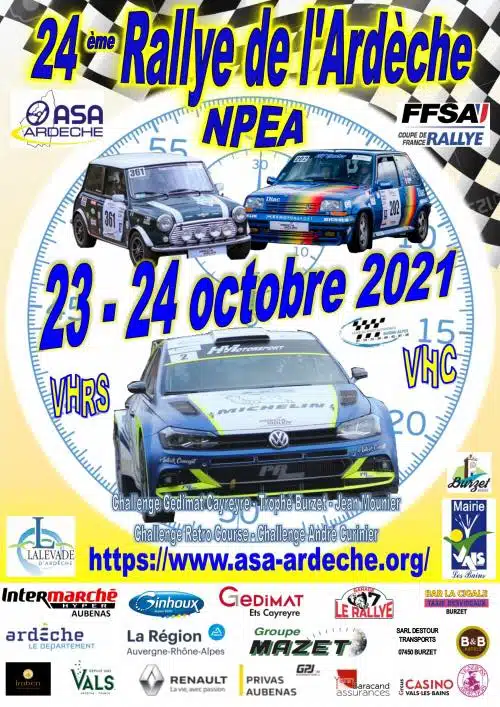 You are currently viewing 24 ème Rallye de l’Ardèche : Les engagés !
