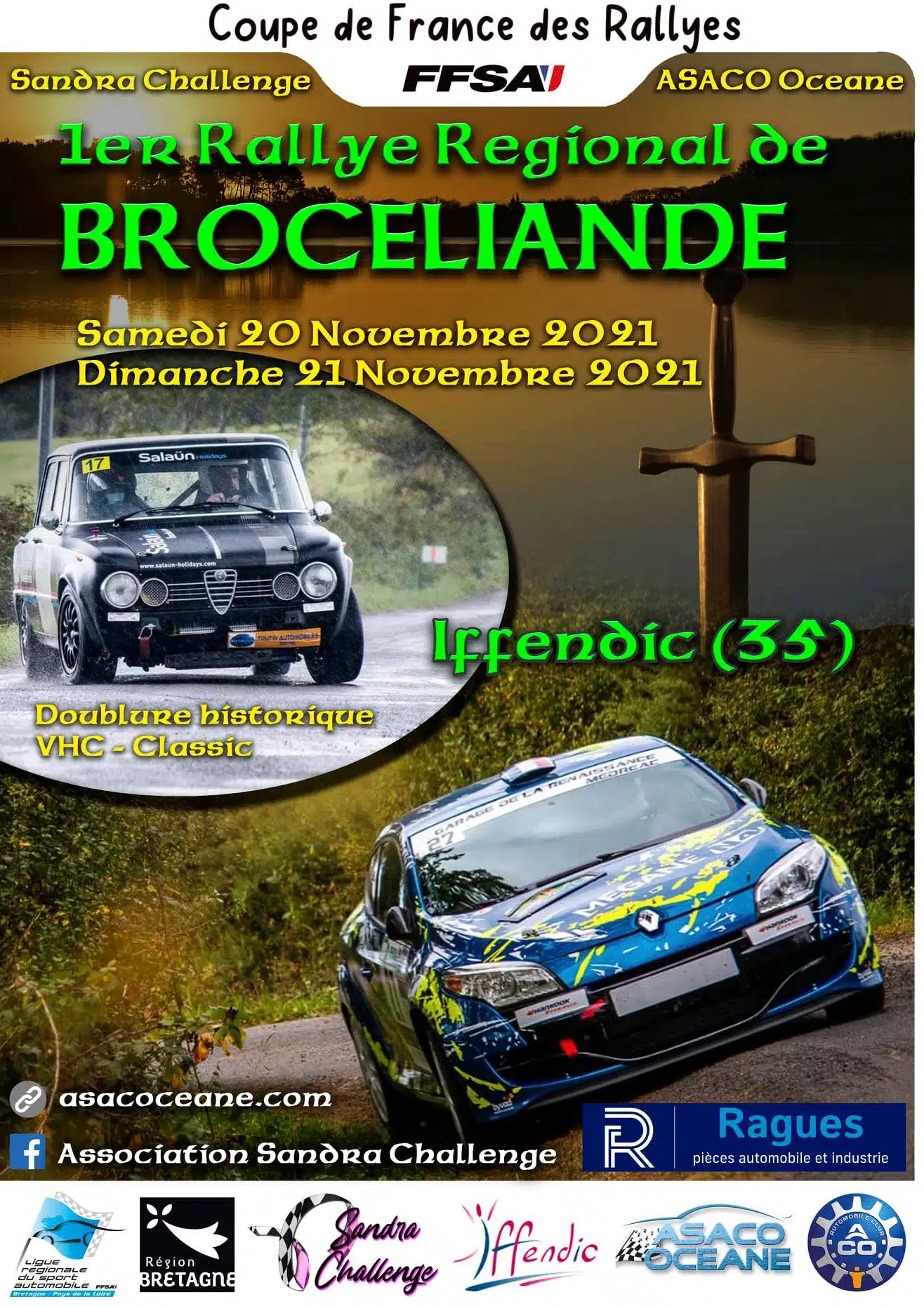 Lire la suite à propos de l’article 1 er Rallye Régional de Brocéliande : Les engagés