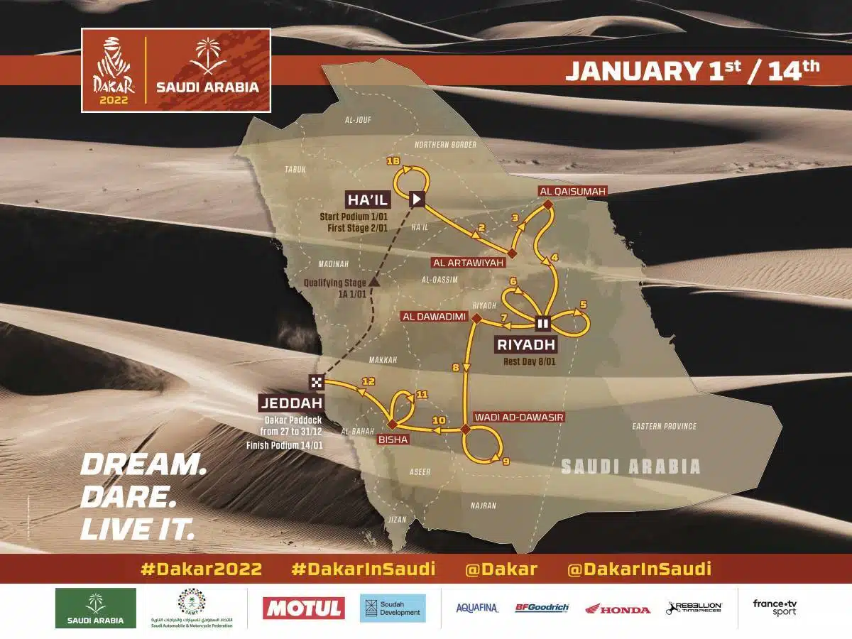 You are currently viewing Dakar 2022 : Le parcours & les engagés !