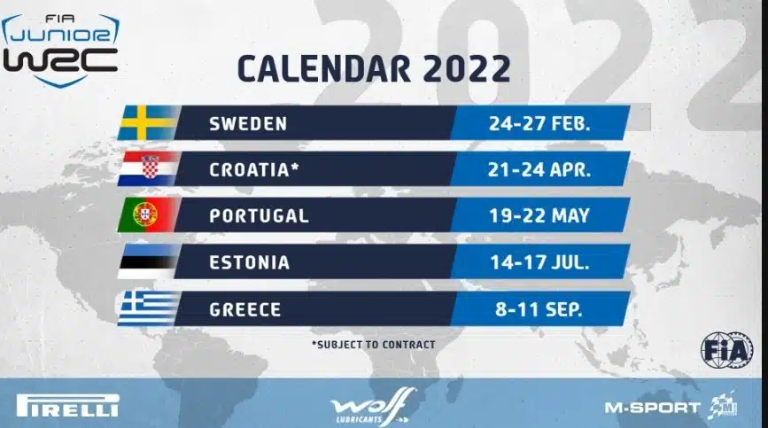 Lire la suite à propos de l’article Calendrier 2022 du JWRC !