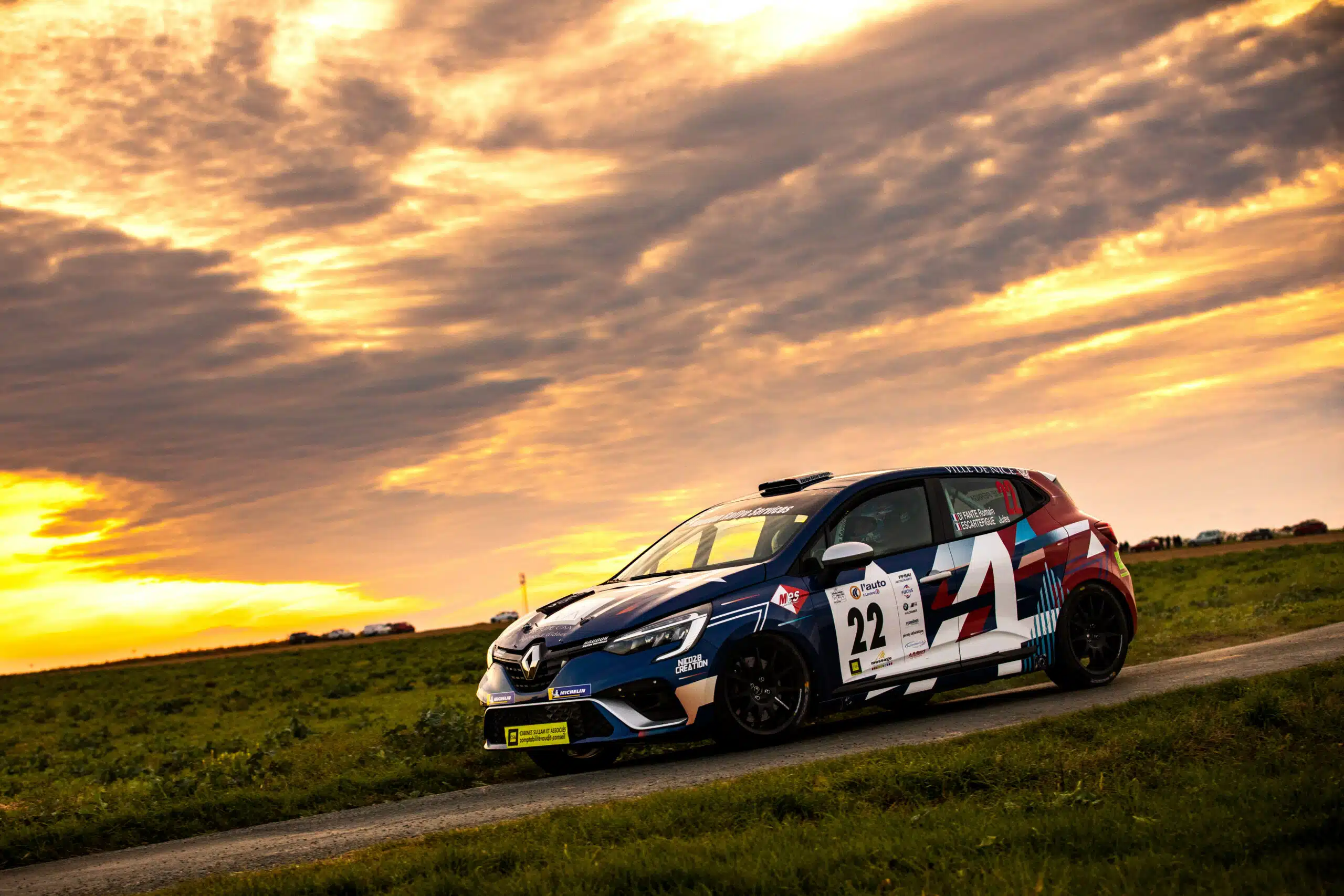 Lire la suite à propos de l’article Romain Di Fante débute avec la Clio Rally4 !