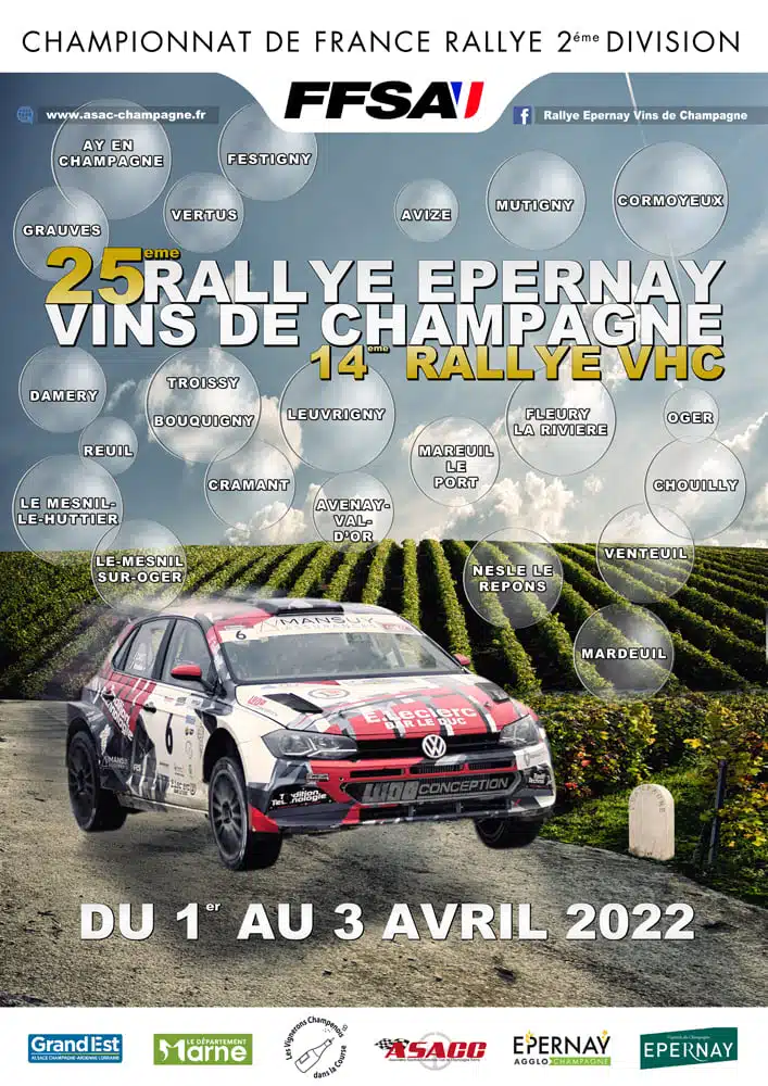 You are currently viewing Le Rallye Epernay-Vins de Champagne 2022 : Les engagés !