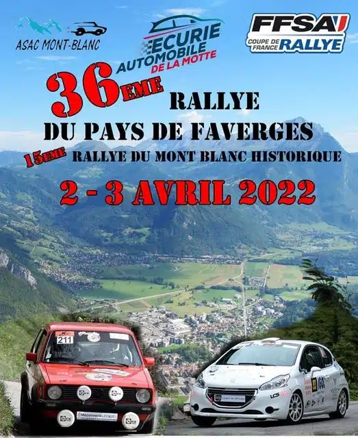 You are currently viewing 36 ème Rallye du Pays de Faverges : Présentation