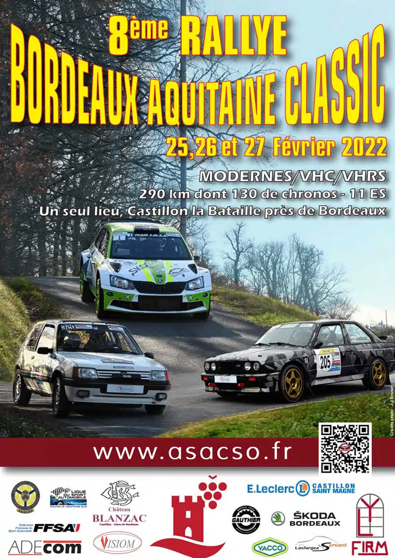 Lire la suite à propos de l’article Rallye Bordeaux Aquitaine Classic 2022 : Les engagés !