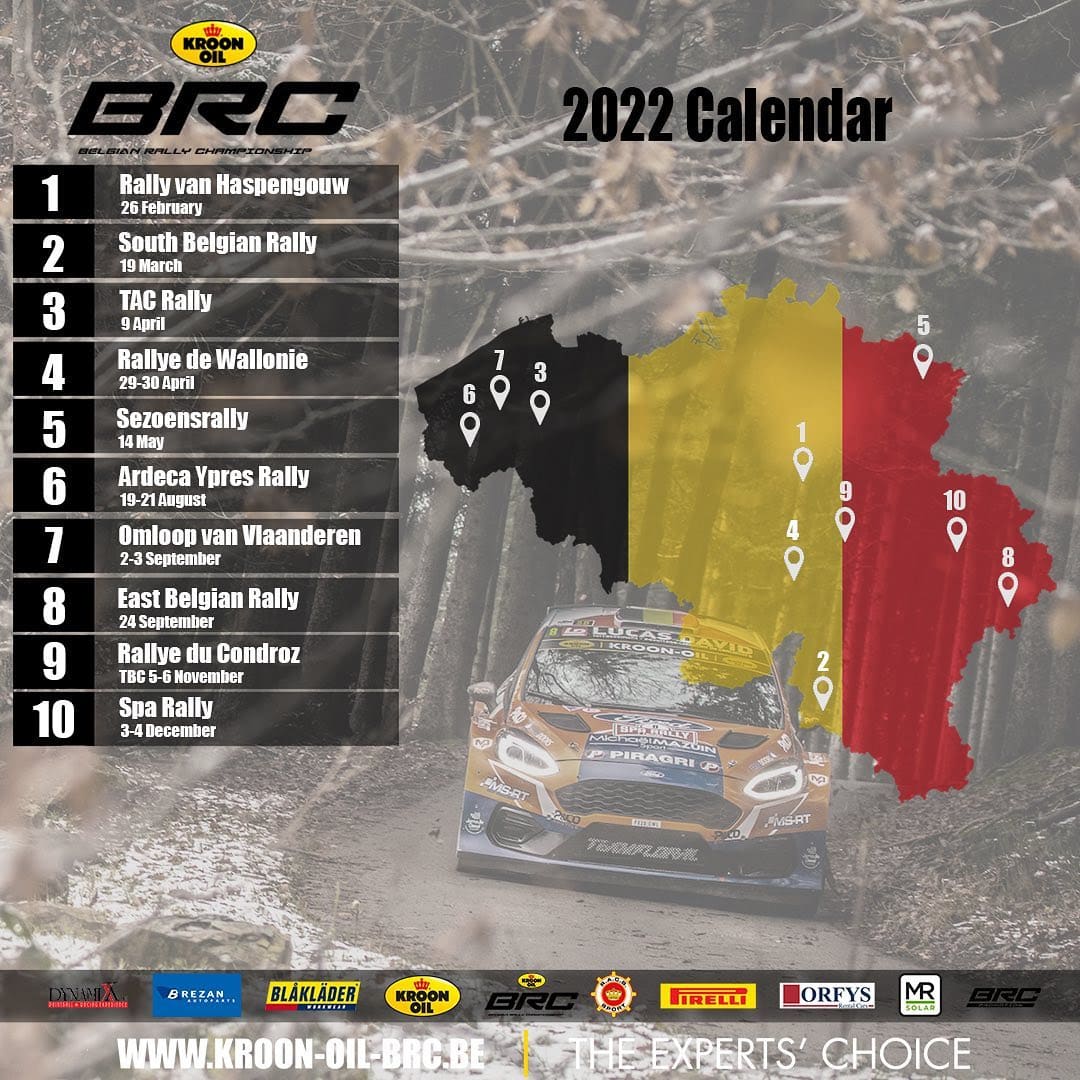 Lire la suite à propos de l’article Le calendrier du Championnat Belge des Rallyes s&rsquo;adapte à Ypres !