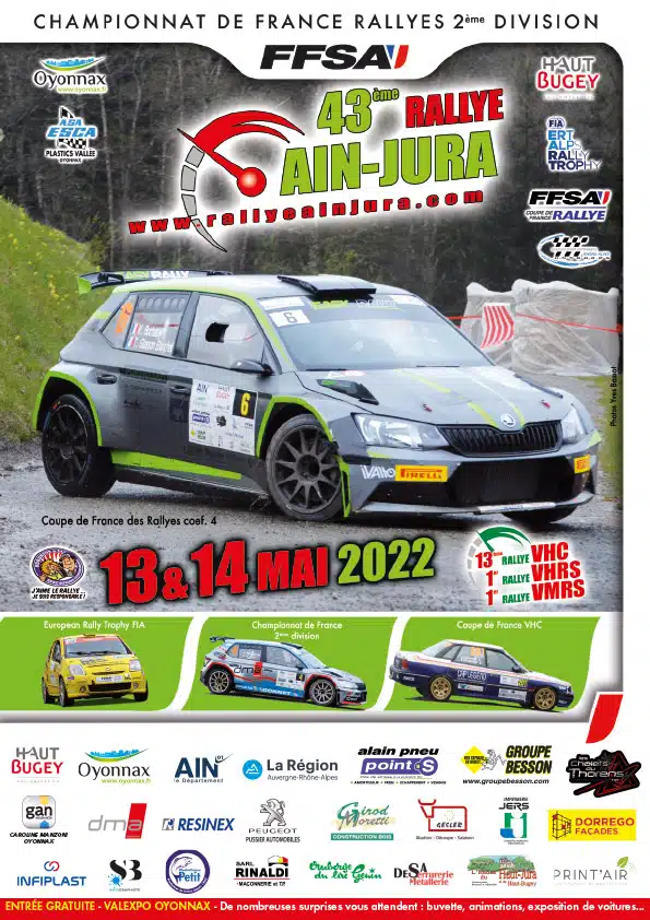 Lire la suite à propos de l’article Rallye Ain Jura 2022 : Présentation !