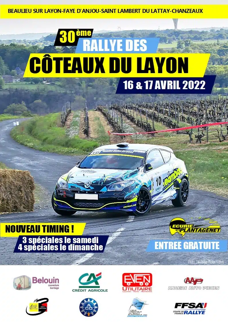 You are currently viewing Rallye des coteaux du Layon 2022 : Les engagés !