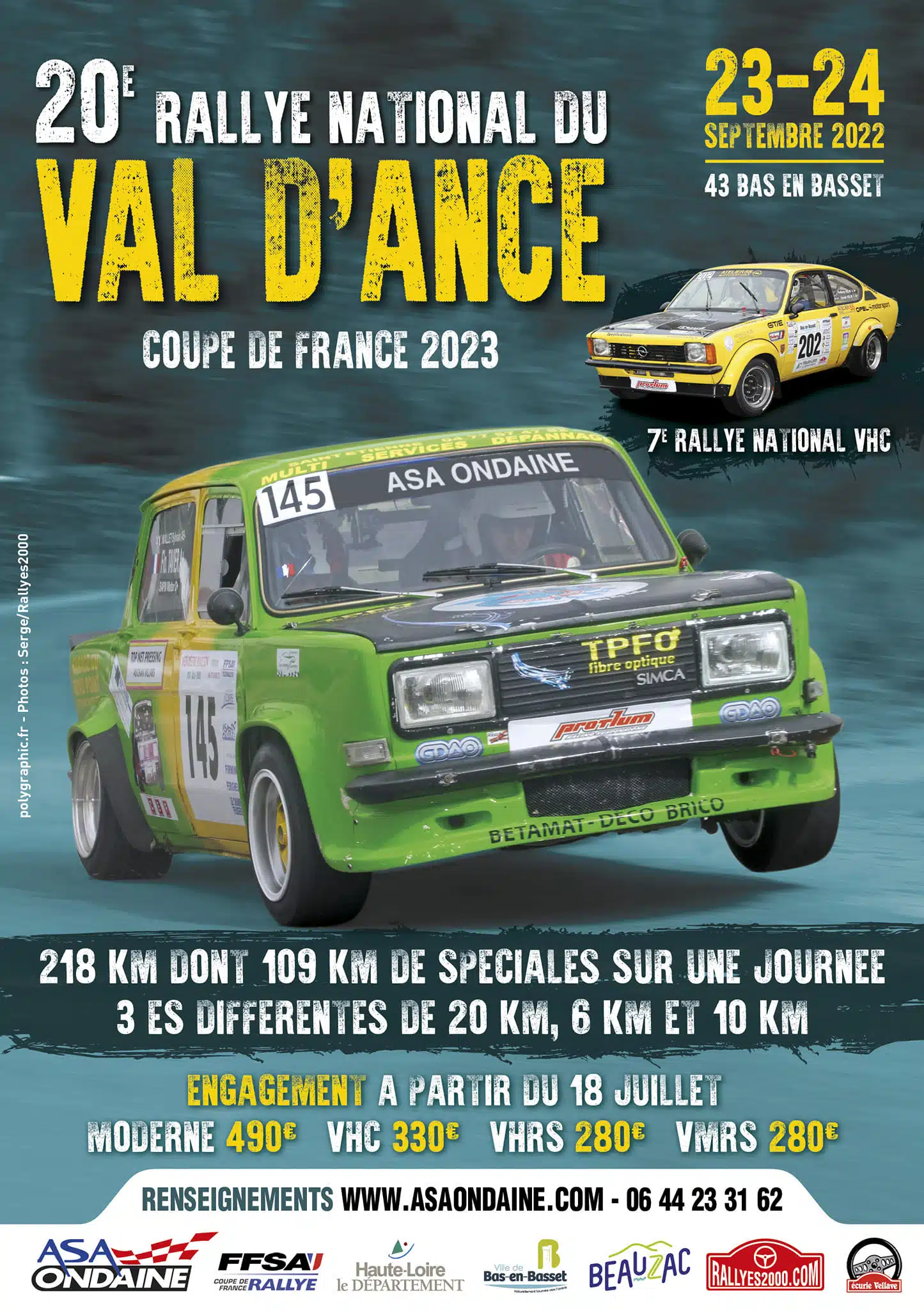 You are currently viewing 20 ème Rallye du Val d&rsquo;Ance : Présentation