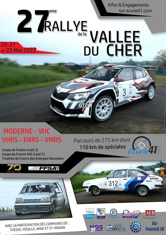 You are currently viewing Rallye de la Vallée du Cher 2022 : Les engagés !