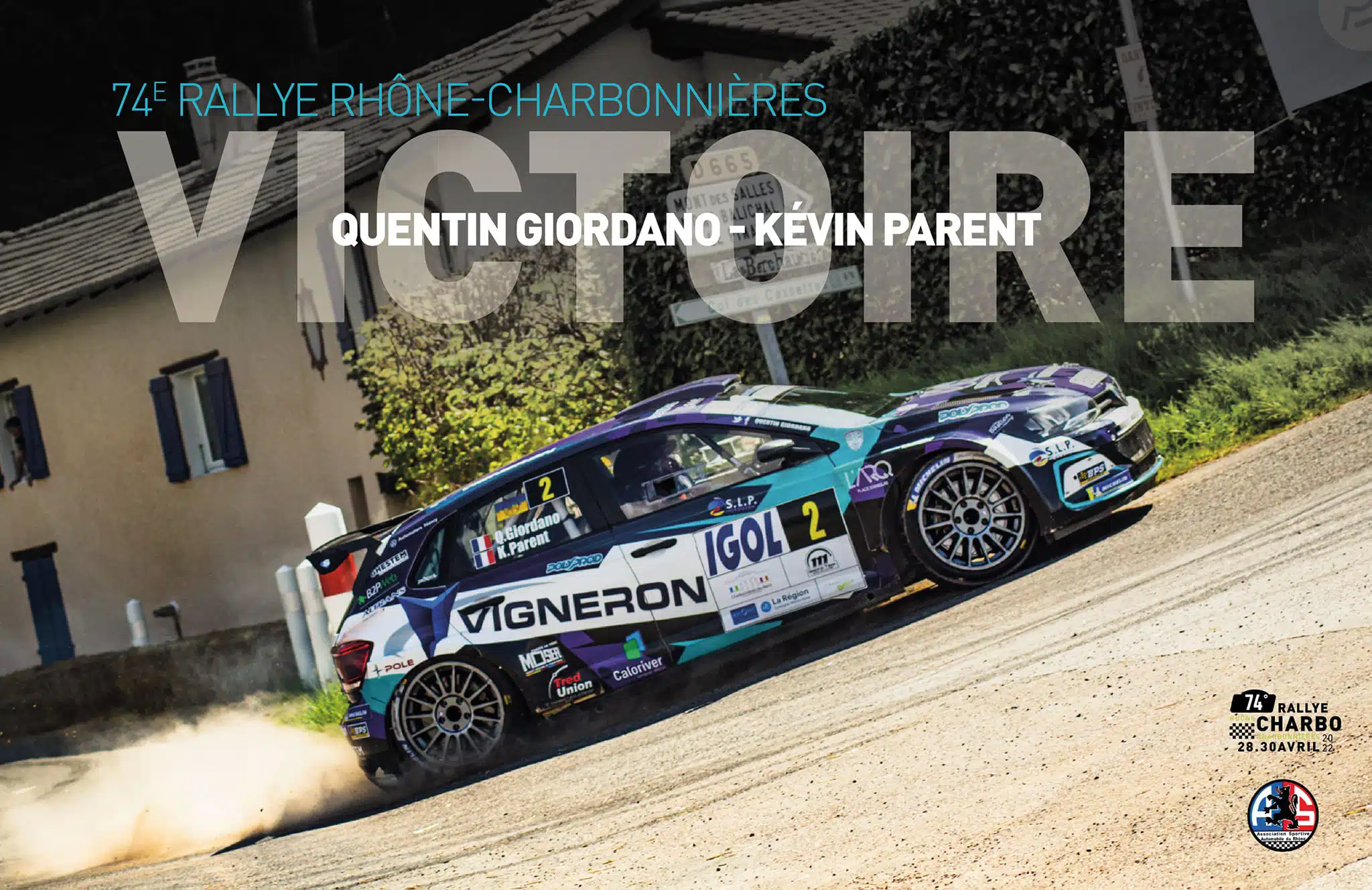 You are currently viewing Rallye Rhône-Charbonnières : Quentin Giordano s&rsquo;impose !