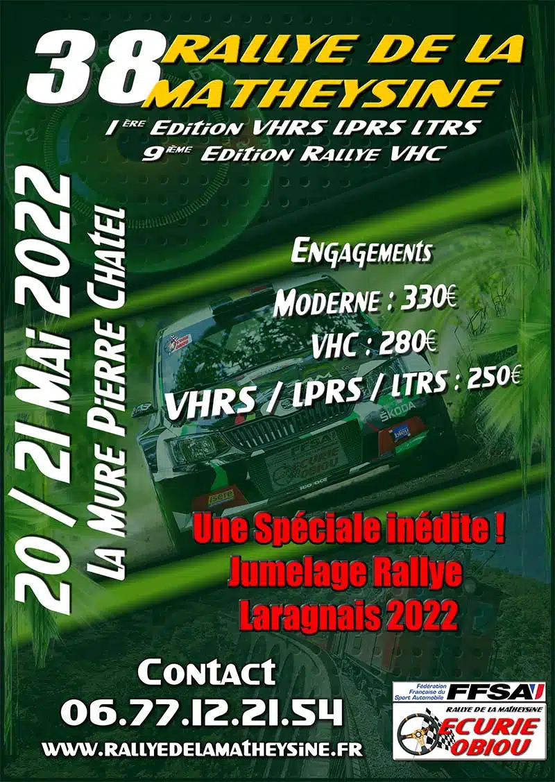You are currently viewing Rallye de la Matheysine 2022 : Présentation !