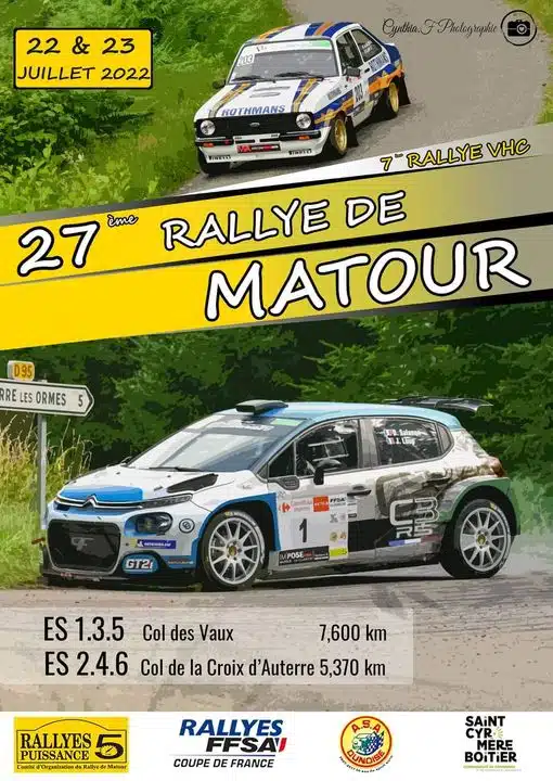 Lire la suite à propos de l’article Rallye régional de Matour 2022 : Les engagés !
