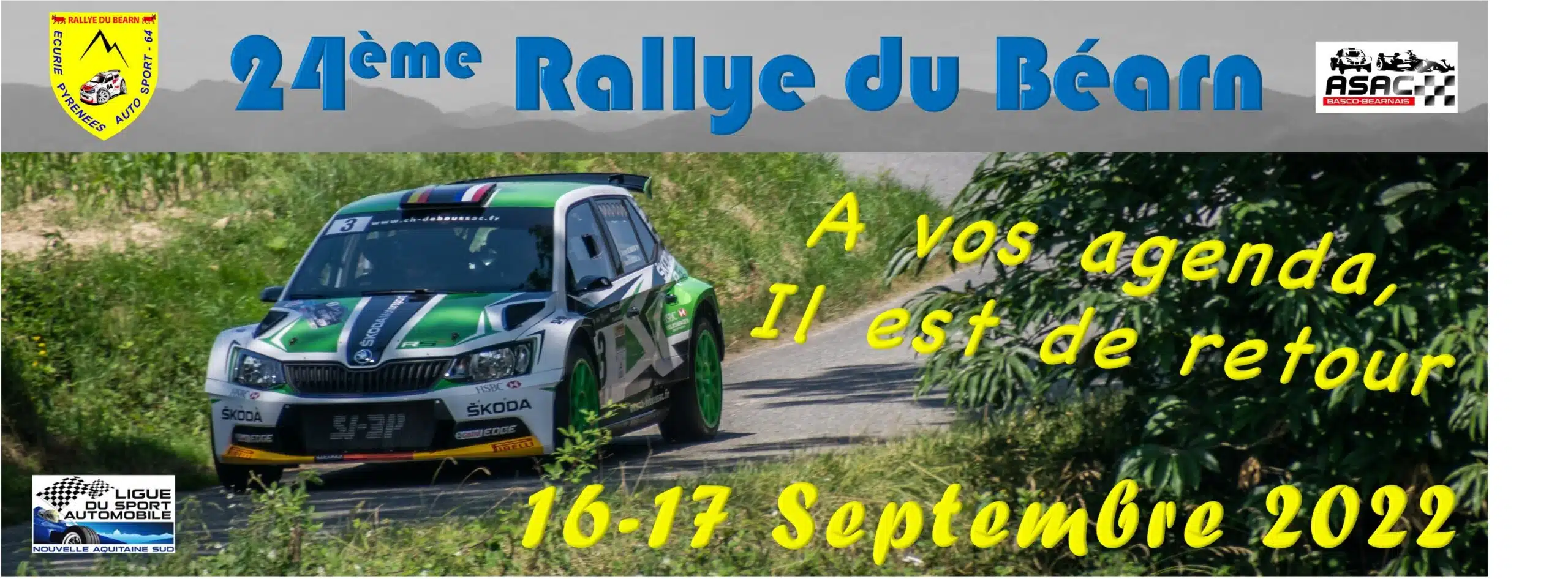 Lire la suite à propos de l’article Rallye du Béarn 2022 : Présentation