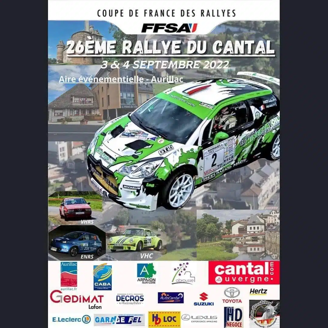 Lire la suite à propos de l’article Rallye du Cantal 2022 : Les engagés !
