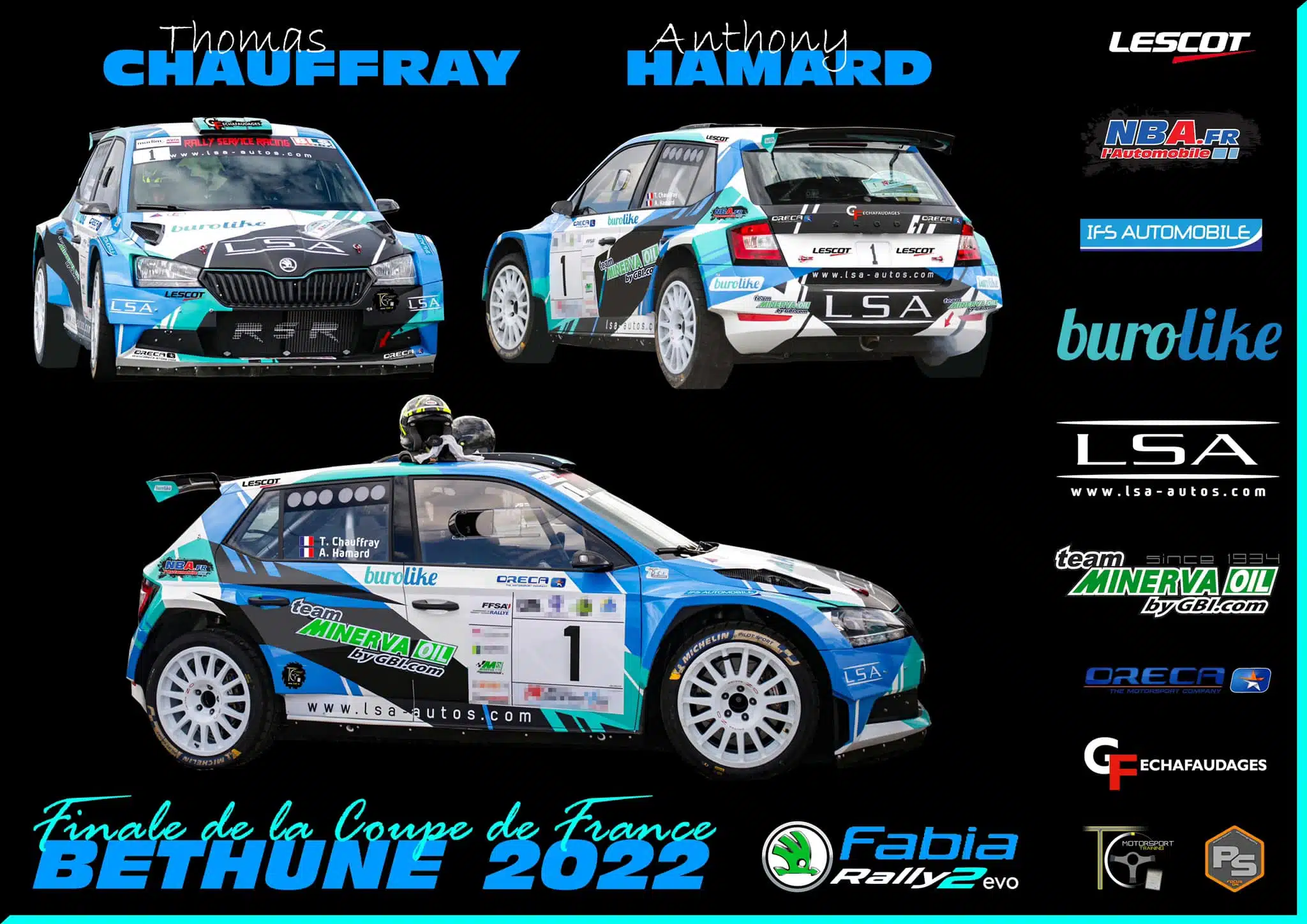 Lire la suite à propos de l’article Thomas Chauffray au départ de la Finale de la Coupe de France en Skoda Fabia !