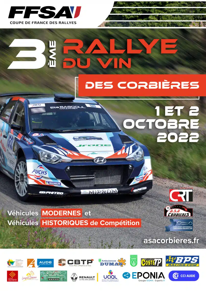 Lire la suite à propos de l’article Rallye régional du Vin des Corbières 2022 : Présentation & Engagés !
