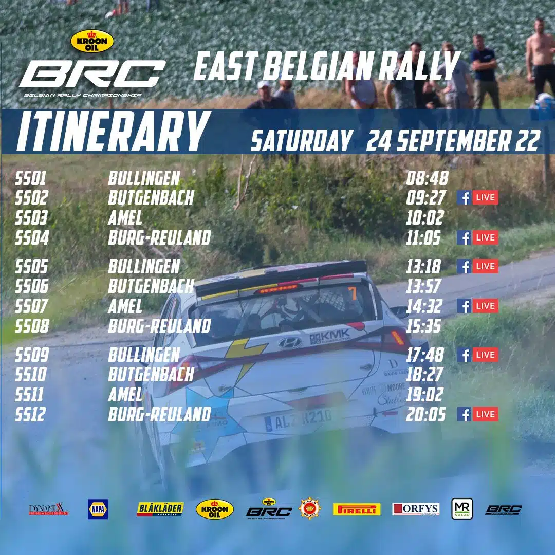 Lire la suite à propos de l’article Suivez l’East Belgian Rally en direct sur Facebook !
