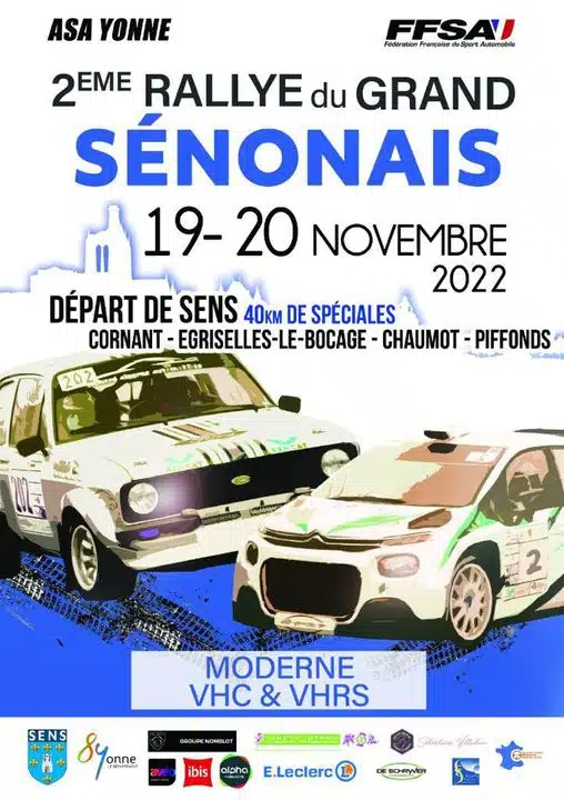 Lire la suite à propos de l’article Rallye régional du Grand Sénonais 2022 : Présentation & Engagés