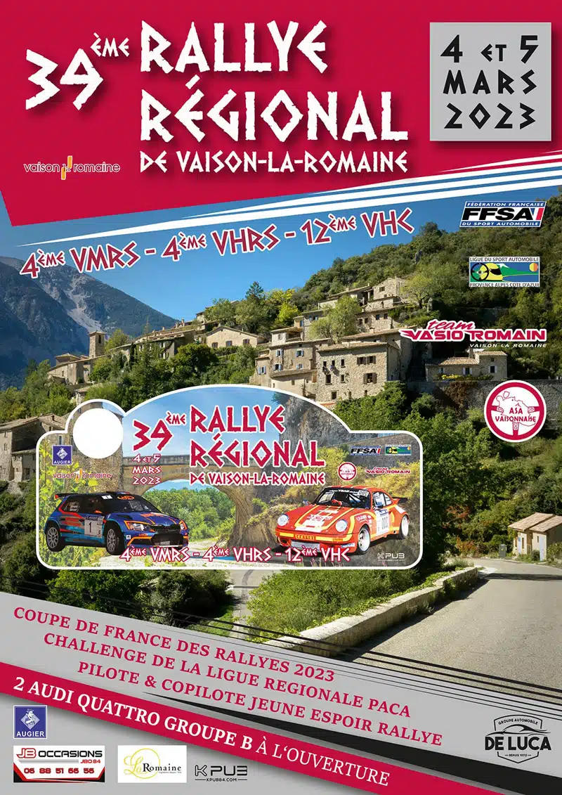Lire la suite à propos de l’article Rallye de Vaison la Romaine 2023 : Présentation & Engagés