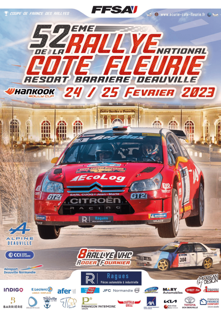 Rallye de la Côte Fleurie 2023 Les engagés ! Rallye Infos