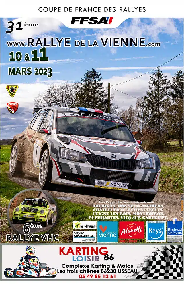 You are currently viewing 31 ème Rallye de la Vienne 2023 : Présentation