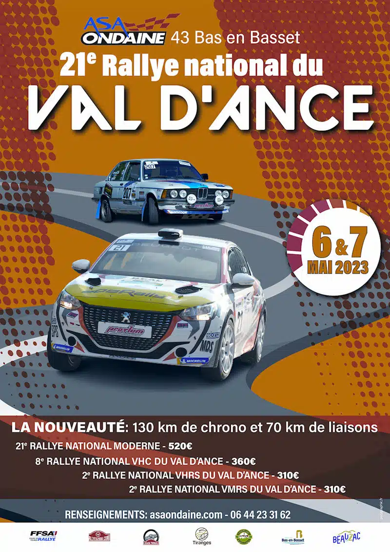 Lire la suite à propos de l’article Rallye du Val d’Ance 2023 : Présentation & Engagés