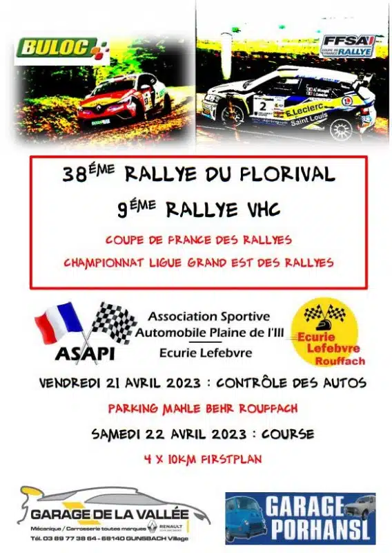 You are currently viewing Rallye du Florival 2023 : Présentation & Engagés
