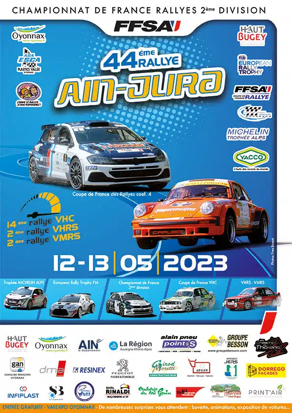 You are currently viewing Rallye Ain Jura 2023 : Présentation & Engagés !