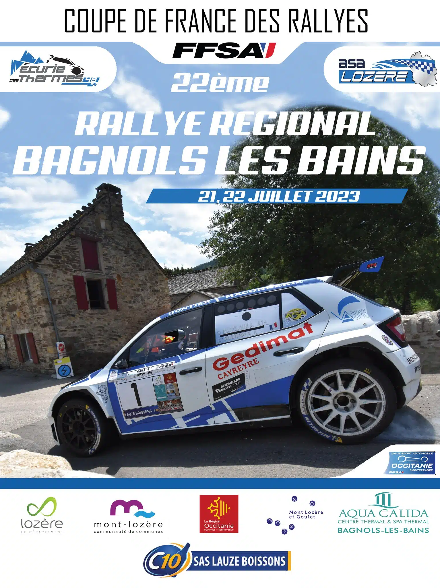 Lire la suite à propos de l’article Rallye de Bagnols-les-Bains 2023 : Présentation & Engagés