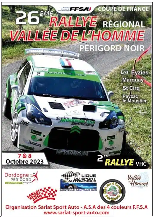 Lire la suite à propos de l’article Rallye Vallée de l’Homme Périgord Noir 2023 : Présentation