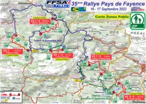 Rallye du Pays de Fayence 2023 - Carte