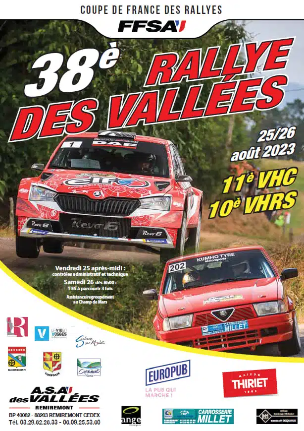 Lire la suite à propos de l’article Rallye des Vallées 2023 : Présentation & Engagés
