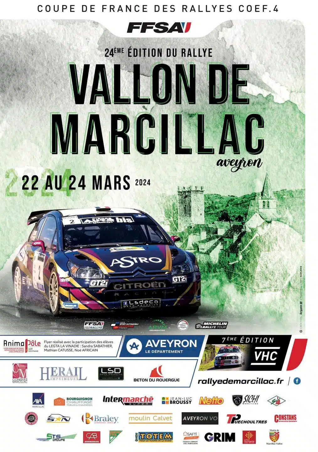 Lire la suite à propos de l’article Rallye du Vallon de Marcillac 2024