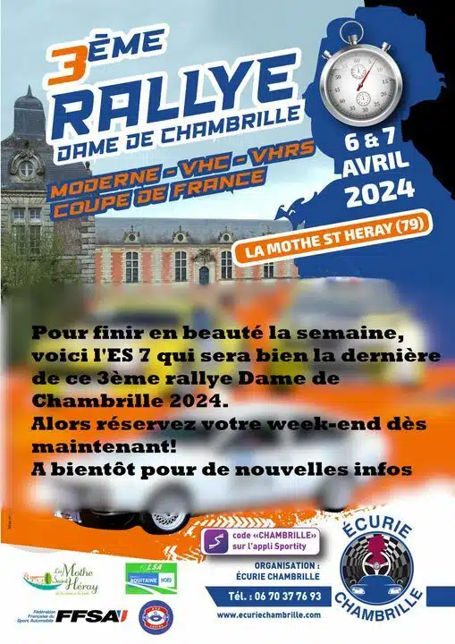 You are currently viewing Rallye Dame de Chambrille 2024