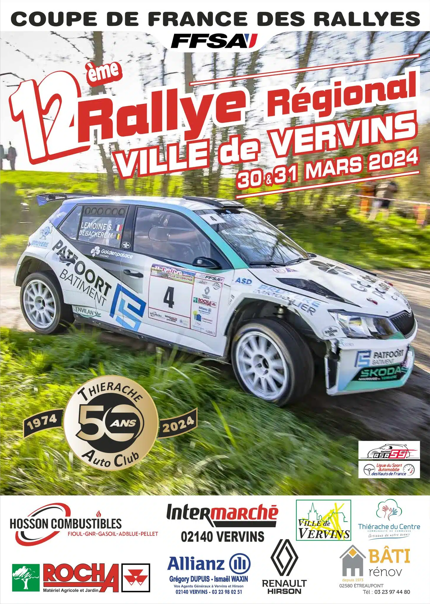 You are currently viewing Rallye Ville de Vervins 2024