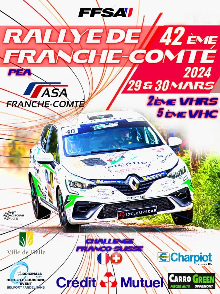 Lire la suite à propos de l’article Rallye de Franche-Comté 2024
