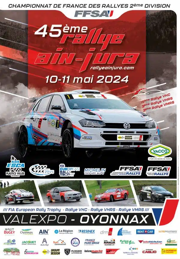 Lire la suite à propos de l’article Rallye Ain-Jura 2024 : Présentation et Engagés