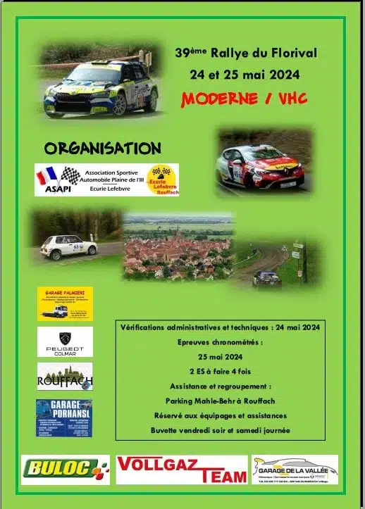 Lire la suite à propos de l’article Rallye du Florival 2024 : Présentation