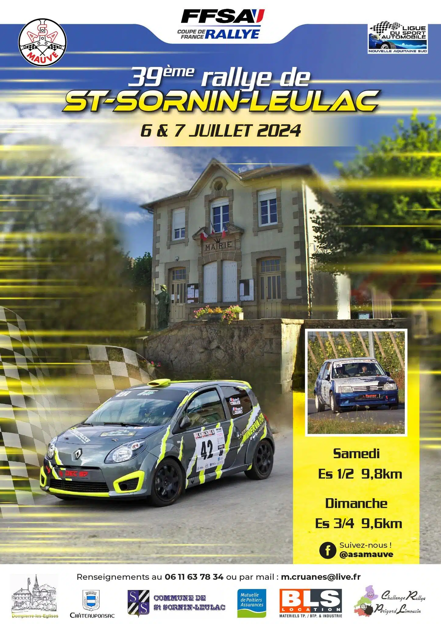 Lire la suite à propos de l’article Rallye de Saint-Sornin-Leulac 2024 : Liste des engagés