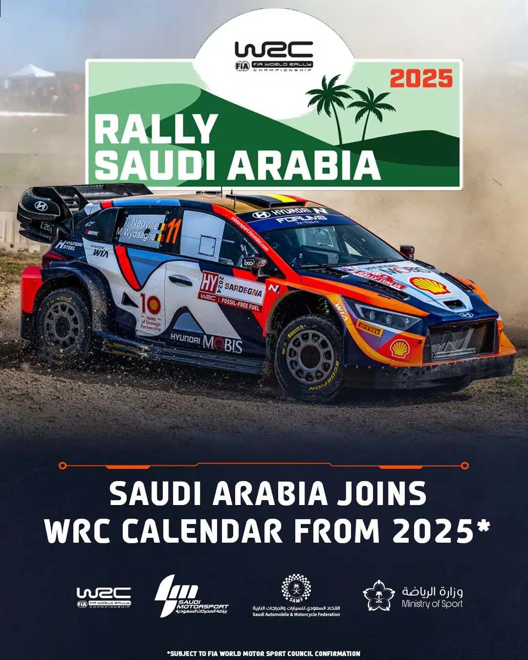 Lire la suite à propos de l’article Une nouvelle épreuve inscrite au calendrier du WRC 2025