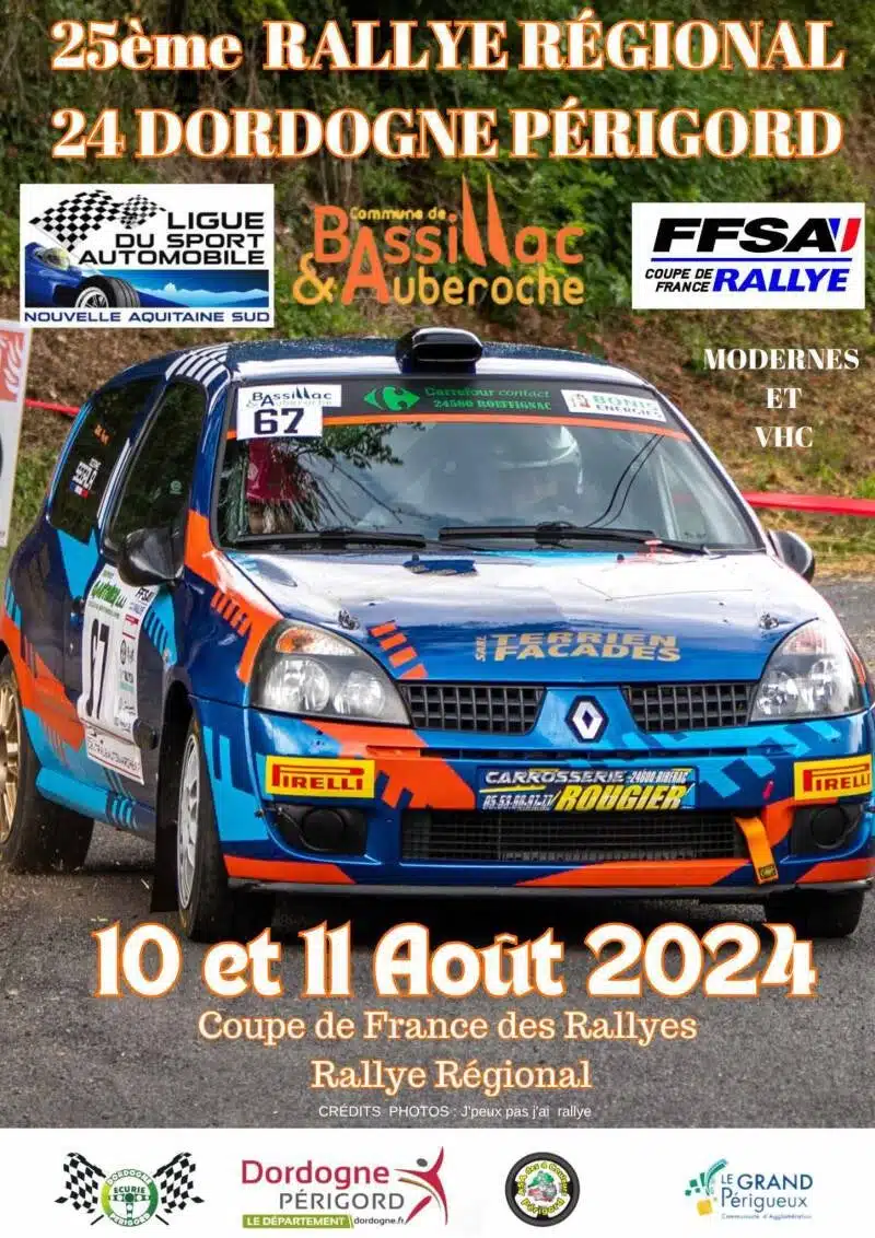Lire la suite à propos de l’article Rallye 24 Dordogne Périgord 2024 : Liste des engagés